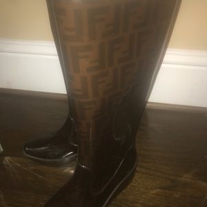 100% Authentic Fendi Rain Boots